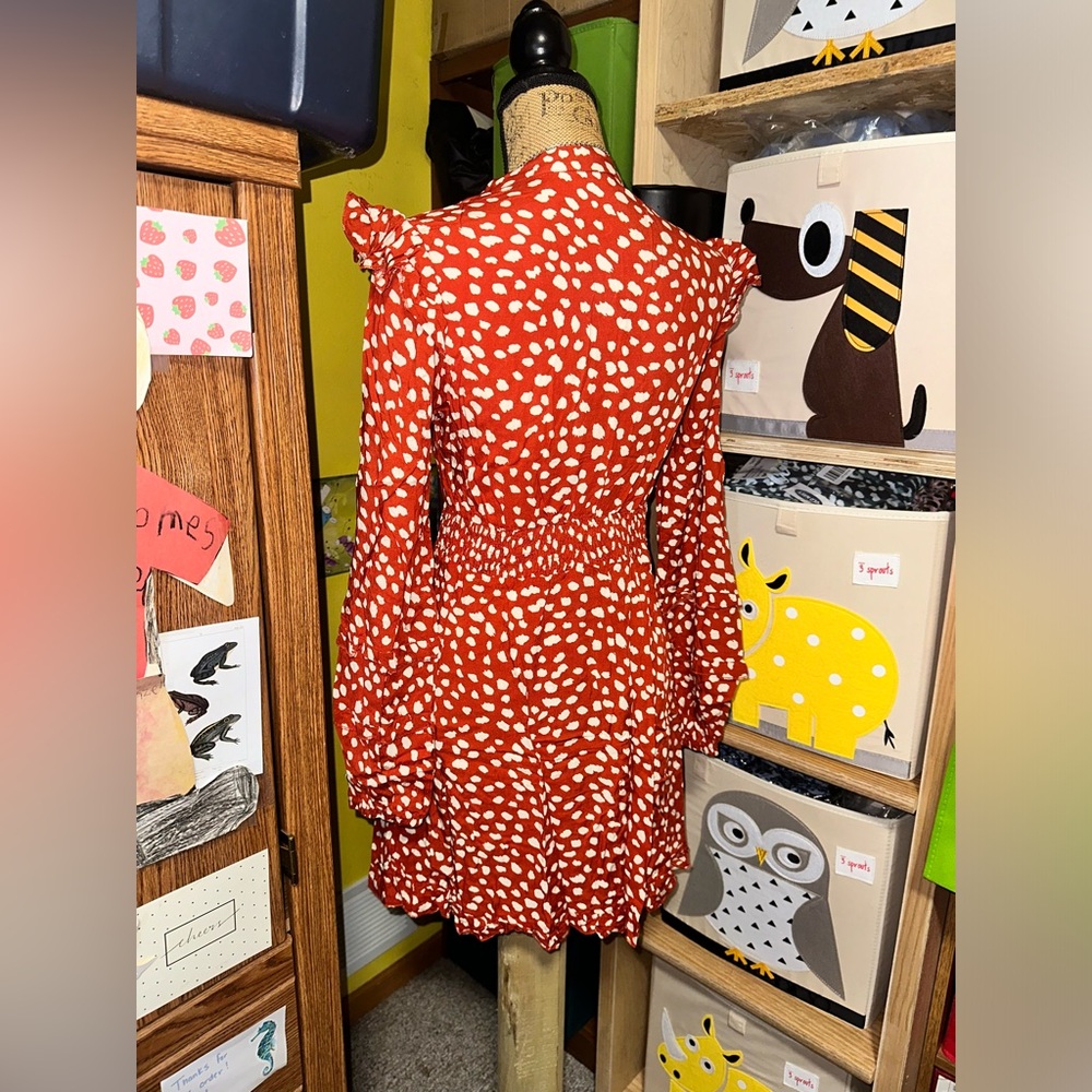 ♥️🎈NWT RED WHITE POLKADOT DRESS - Picture 10 of 15